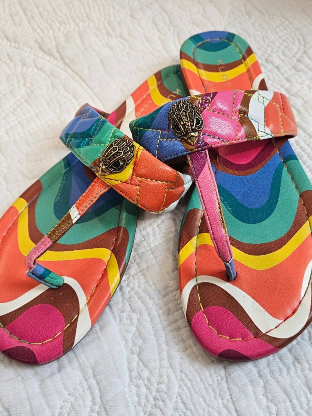 Kurt Geiger London T-Strap Sandal Size 36.5